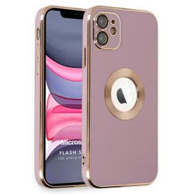 Microsonic Apple iPhone 11 Flash Stamp Pembe Cep Telefonu Kılıfı