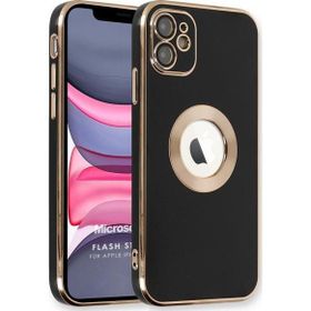 Microsonic Apple iPhone 11 Flash Stamp Siyah Cep Telefonu Kılıfı