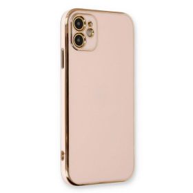Microsonic Apple iPhone 11 Olive Plated Pembe Cep Telefonu Kılıfı
