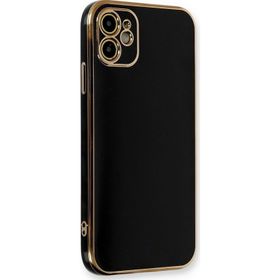Microsonic Apple iPhone 11 Olive Plated Siyah Cep Telefonu Kılıfı