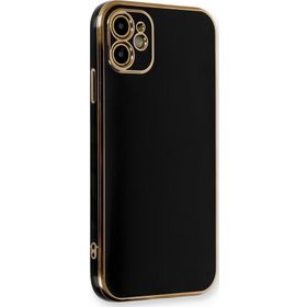 Microsonic Apple iPhone 11 Olive Plated Siyah Cep Telefonu Kılıfı