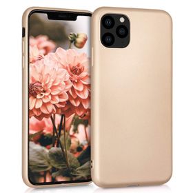Microsonic Apple iPhone 11 Pro 5.8 inç Gold Matte Silicone Cep Telefonu Kılıfı