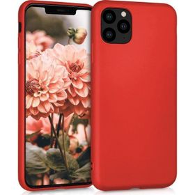 Microsonic Apple iPhone 11 Pro 5.8 inç Matte Silicone Kırmızı Cep Telefonu Kılıfı