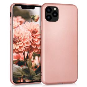 Microsonic Apple iPhone 11 Pro 5.8 inç Matte Silicone Rose Gold Cep Telefonu Kılıfı