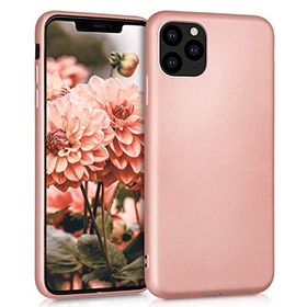 Microsonic Apple iPhone 11 Pro 5.8 inç Matte Silicone Rose Gold Cep Telefonu Kılıfı