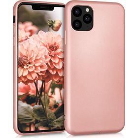 Microsonic Apple iPhone 11 Pro 5.8 inç Matte Silicone Rose Gold Cep Telefonu Kılıfı
