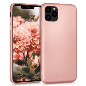 Microsonic Apple iPhone 11 Pro 5.8 inç Matte Silicone Rose Gold Cep Telefonu Kılıfı