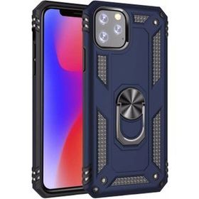 Microsonic Apple İphone 11 Pro 5.8'' Military Ring Holder Lacivert Kılıf
