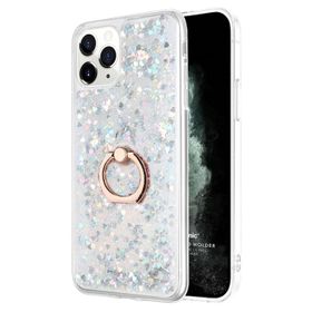 Microsonic Apple iPhone 11 Pro Glitter Liquid Holder Şeffaf Cep Telefonu Kılıfı