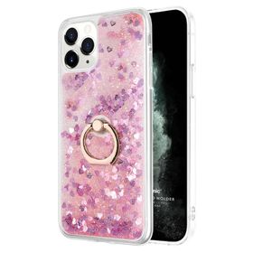 Microsonic Apple iPhone 11 Pro Glitter Liquid Holder Şeffaf Cep Telefonu Kılıfı