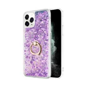 Microsonic Apple iPhone 11 Pro Glitter Liquid Holder Şeffaf Cep Telefonu Kılıfı
