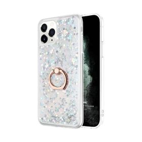 Microsonic Apple iPhone 11 Pro Glitter Liquid Holder Şeffaf Cep Telefonu Kılıfı