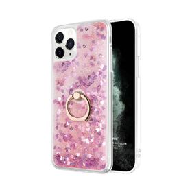 Microsonic Apple iPhone 11 Pro Glitter Liquid Holder Şeffaf Cep Telefonu Kılıfı