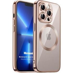 Microsonic Apple iPhone 11 Pro Magsafe Luxury Electroplate Rose Gold Cep Telefonu Kılıfı