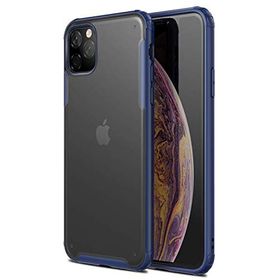 Microsonic Apple iPhone 11 Pro Max 6.5 inç Frosted Frame Lacivert Cep Telefonu Kılıfı