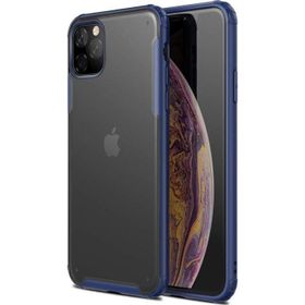 Microsonic Apple iPhone 11 Pro Max 6.5 inç Frosted Frame Lacivert Cep Telefonu Kılıfı