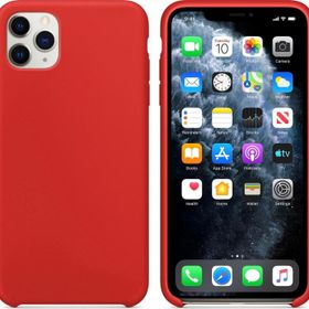 Microsonic Apple iPhone 11 Pro Max 6.5 inç Liquid Lansman Silikon Kırmızı Cep Telefonu Kılıfı