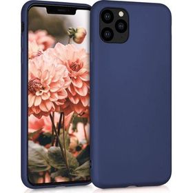 Microsonic Apple iPhone 11 Pro Max 6.5 inç Mat Lacivert Silikon Cep Telefonu Kılıfı