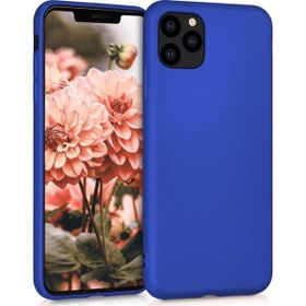 Microsonic Apple iPhone 11 Pro Max 6.5 inç Mat Mavi Silikon Cep Telefonu Kılıfı