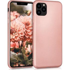 Microsonic Apple iPhone 11 Pro Max 6.5 inç Mat Rose Gold Silikon Cep Telefonu Kılıfı