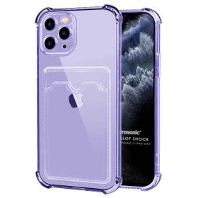 Microsonic Apple iPhone 11 Pro Max Card Slot Shock Lila Cep Telefonu Kılıfı