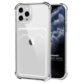 Microsonic Apple iPhone 11 Pro Max Card Slot Shock Şeffaf Cep Telefonu Kılıfı