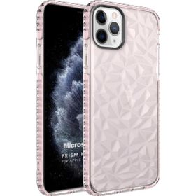 Microsonic Apple iPhone 11 Pro Max Prism Hybrid Pembe Cep Telefonu Kılıfı
