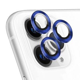 Microsonic Apple iPhone 11 Pro Max Tekli Lacivert Kamera Lens Koruma Camı