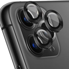Microsonic Apple iPhone 11 Pro Max Tekli Siyah Kamera Lens Koruma Camı