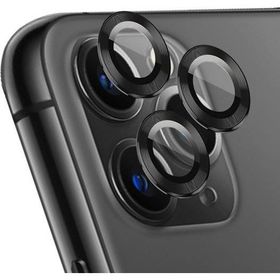Microsonic Apple iPhone 11 Pro Siyah Tekli Kamera Lens Koruma Camı