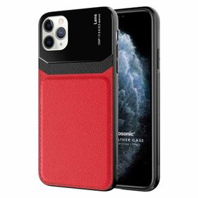 Microsonic Apple iPhone 11 Pro Uniq Leather Kırmızı Cep Telefonu Kılıfı