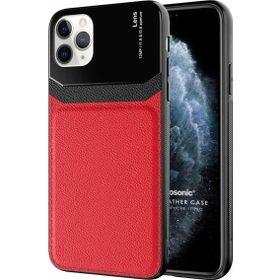 Microsonic Apple iPhone 11 Pro Uniq Leather Kırmızı Cep Telefonu Kılıfı