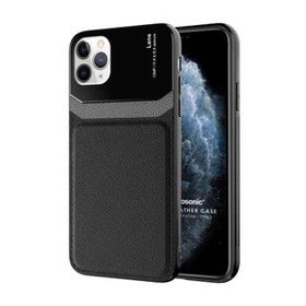 Microsonic Apple iPhone 11 Pro Uniq Leather Siyah Cep Telefonu Kılıfı