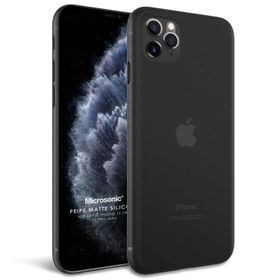 Microsonic Apple iPhone 11 Siyah Matte Silicone Cep Telefon Kılıfı