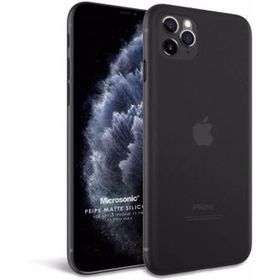 Microsonic Apple iPhone 11 Siyah Matte Silicone Cep Telefon Kılıfı