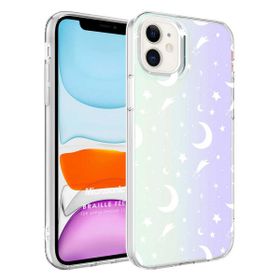 Microsonic Apple iPhone 12 Braille Feel Desenli Moon Cep Telefonu Kılıfı