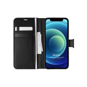 Microsonic Apple iPhone 12 Delux Leather Wallet Kılıf