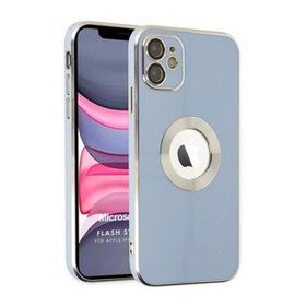 Microsonic Apple iPhone 12 Flash Stamp Mavi Cep Telefonu Kılıfı
