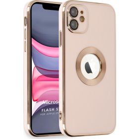 Microsonic Apple iPhone 12 Flash Stamp Rose Gold Cep Telefonu Kılıfı