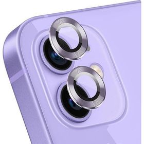 Microsonic Apple iPhone 12 Lila Tekli Kamera Lens Koruma Camı