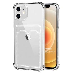 Microsonic Apple iPhone 12 Mini Card Slot Shock Şeffaf Cep Telefonu Kılıfı