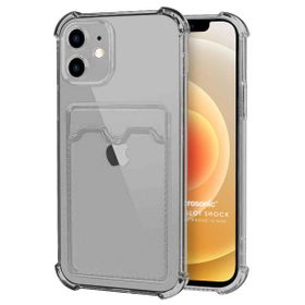 Microsonic Apple iPhone 12 Mini Card Slot Shock Siyah Cep Telefonu Kılıfı