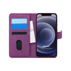 Microsonic Apple iPhone 12 Mini Fabric Book Wallet Kılıf