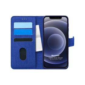 Microsonic Apple iPhone 12 Mini Fabric Book Wallet Kılıf