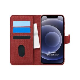 Microsonic Apple iPhone 12 Mini Fabric Book Wallet Kılıf