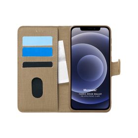 Microsonic Apple iPhone 12 Mini Fabric Book Wallet Kılıf
