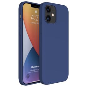 Microsonic Apple iPhone 12 Mini Groovy Soft Lacivert Kılıf
