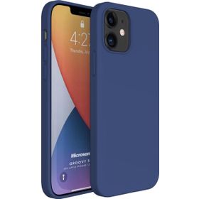 Microsonic Apple iPhone 12 Mini Groovy Soft Lacivert Kılıf