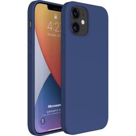 Microsonic Apple iPhone 12 Mini Groovy Soft Lacivert Kılıf