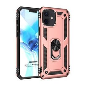 Microsonic Apple iPhone 12 Mini Military Ring Holder Kılıf